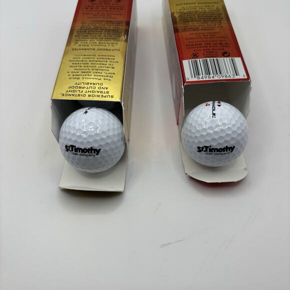 Pinnacle Gold Distance Golf Balls - 6 total (2 packs of 3 Golf Balls) Brand New - Picture 6 of 6